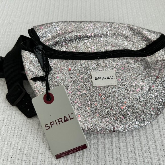 SPIRAL.UK Festival Rave Bags, "Toffee Stardust"- Pink/Silver, One Size, NWT - Picture 2 of 5